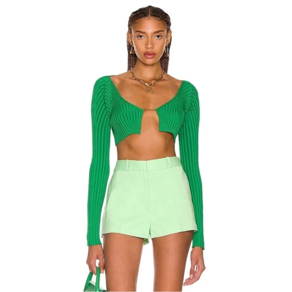 Jacquemus Green Crop Top - Picture 1 of 7